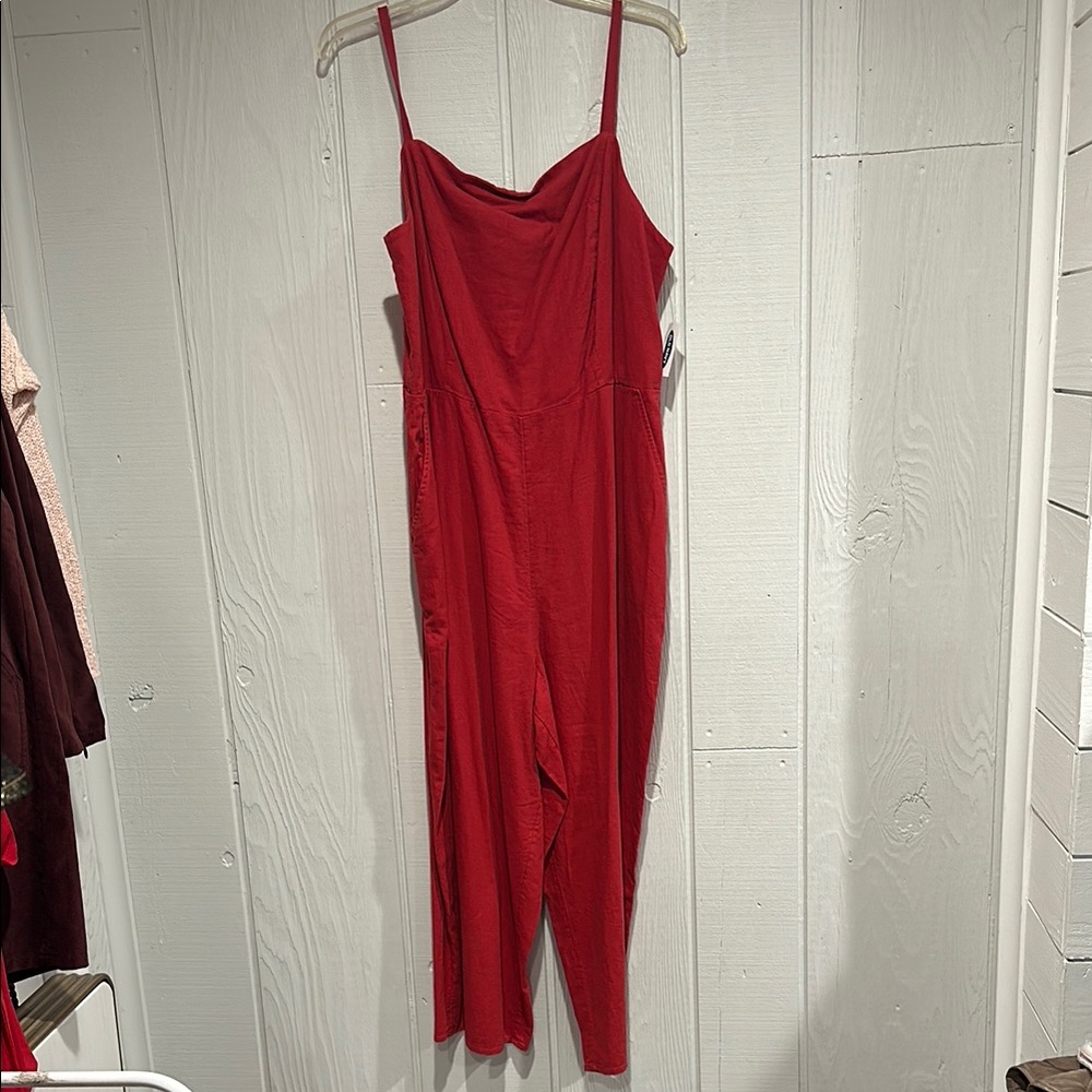 Old Navy Red Jumpsuit-NWT